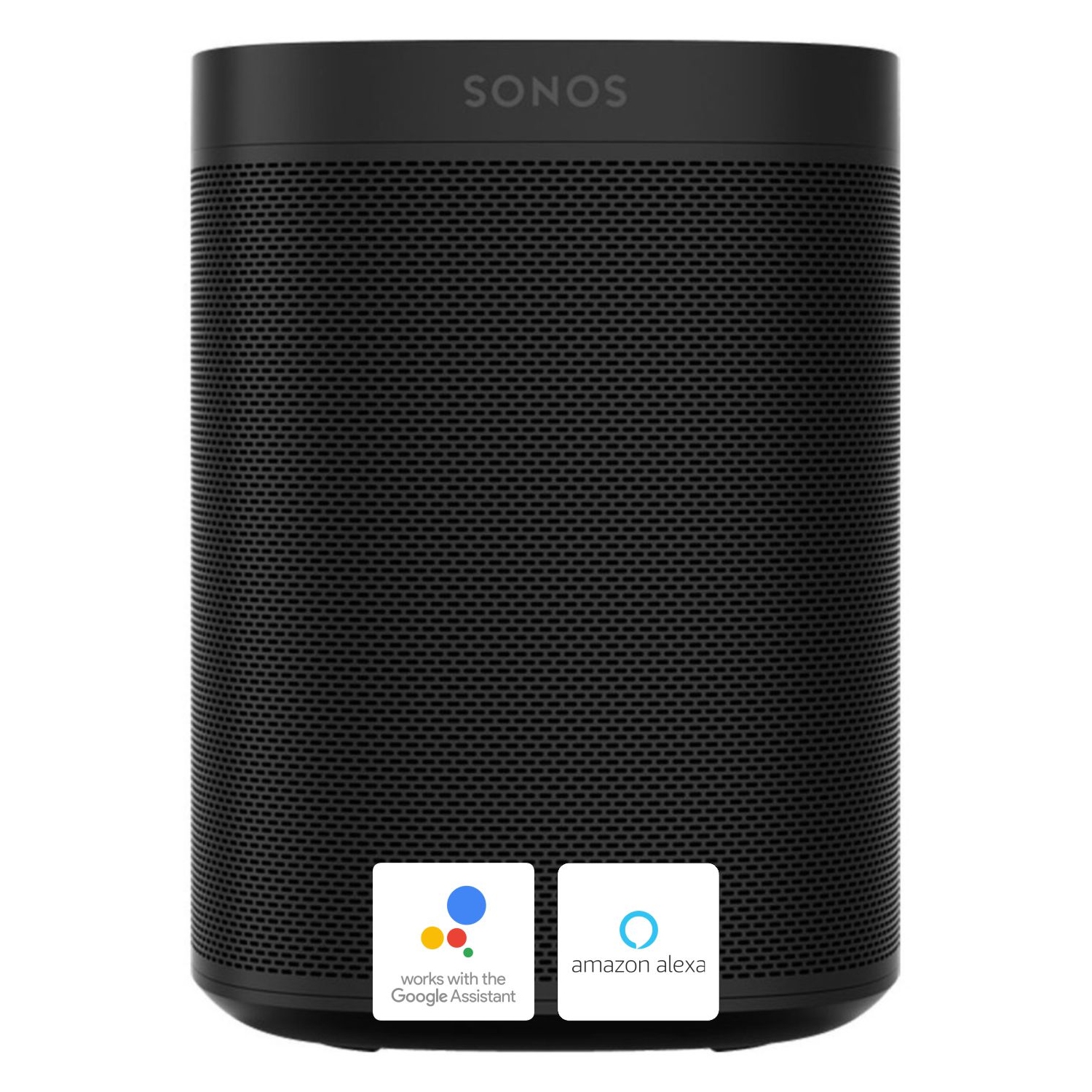 Sonos ONE smart speaker with Google Assist and Amazon Alexa voice control - black - 0